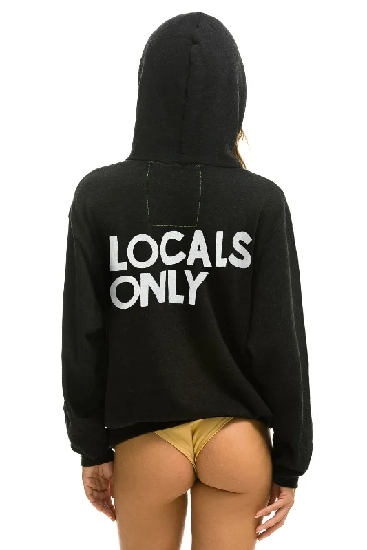 LOCALS ONLY HOODIE - BLACK